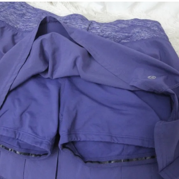 Lululemon RARE 🔥 Run Speed Skirt Royalty Purple size 4 - Picture 5 of 8